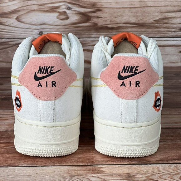 Nike Air Force 1 '07 Women’s Shoes White Solar Flare-Sail DQ7656 100 Size 8 New - Picture 5 of 10